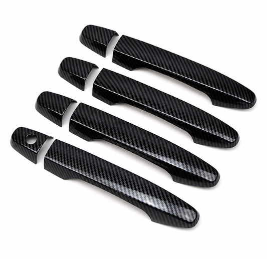 4Pcs Door Handle Cover For Honda CR-V CRV 2012-16 Carbon Fiber Look Trim Sticker