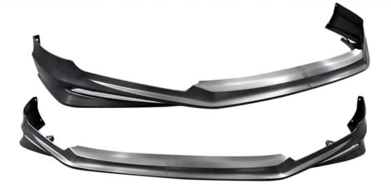 For 13-15 Honda Accord 4Dr JDM MD Style Front Bumper Lip Spoiler Chrome Molding