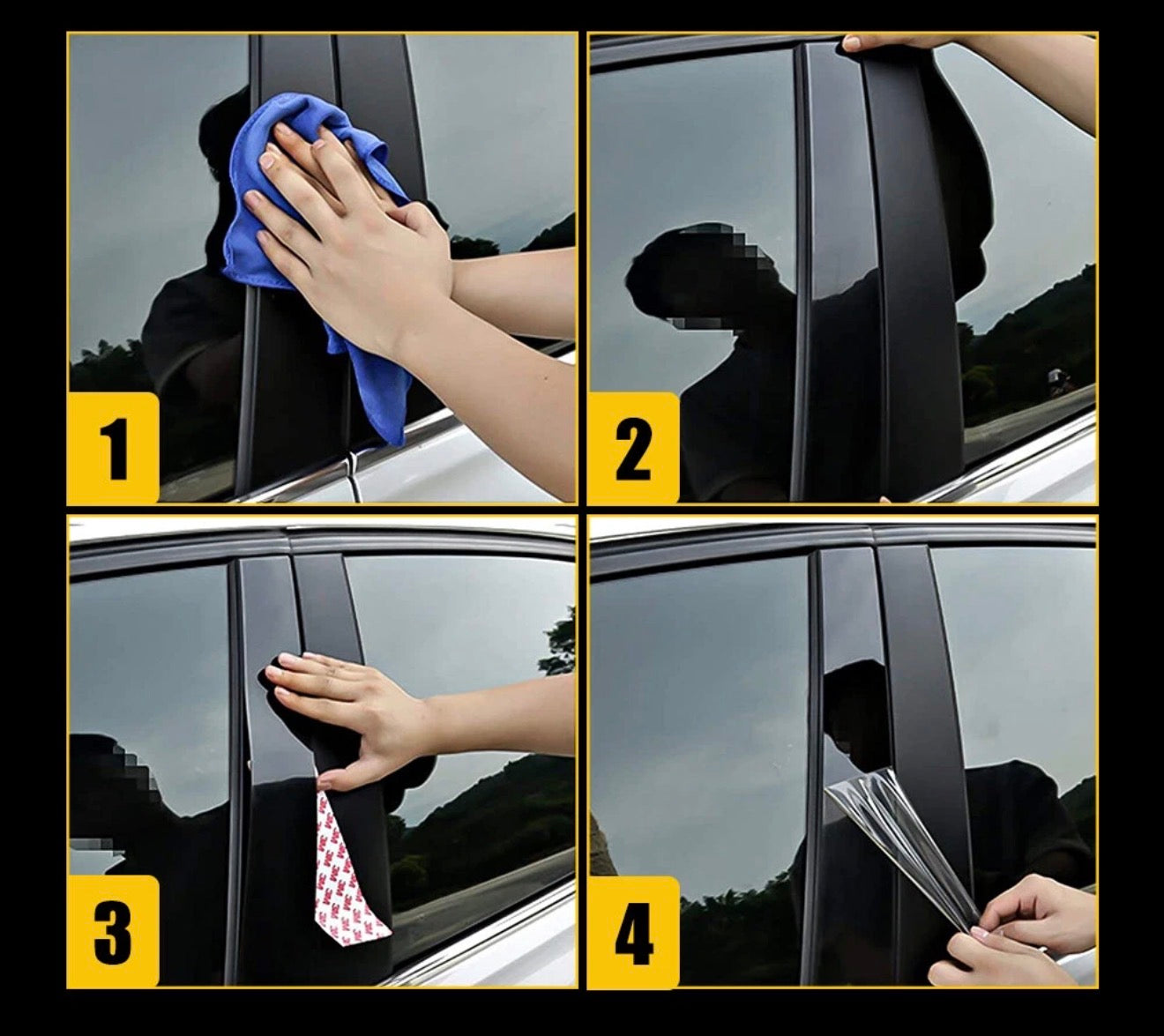 Car Pillar Posts Trim Decorative Cover For 2017-2022 Honda CR-V Accessories