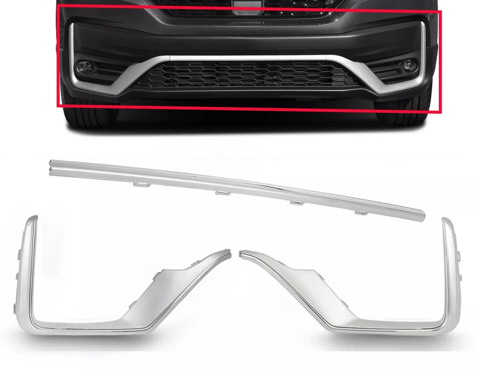 Face Bar Grille Chrome Trim Molding For 2020-2022 Honda CR-V