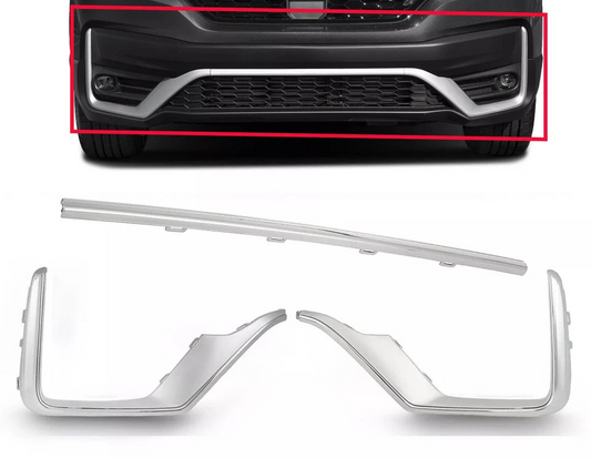 Face Bar Grille Chrome Trim Molding For 2020-2022 Honda CR-V